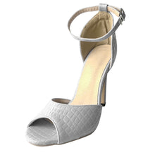 Load image into Gallery viewer, Gray High Heels Sandals