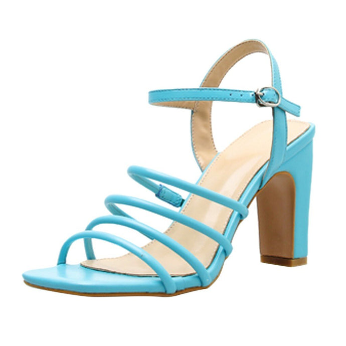 Blue High Heels Sandals