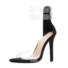 Load image into Gallery viewer, High Heeled Belt Black Shoes